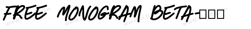Free Monogram Beta字体转换